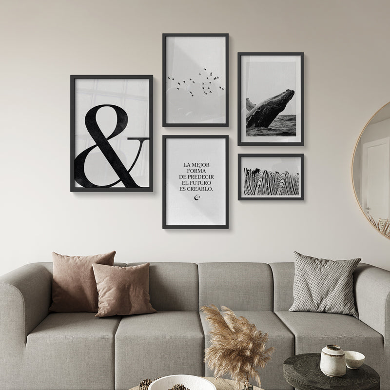 Composición Blanco y Negro Contemporáneo – Wall Decó Store - Cuadros  decorativos