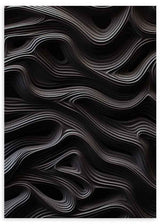 Cuadro geométrico y minimalista, Posters, Prints, & Visual Artwork, Black Waves Veris Collection II