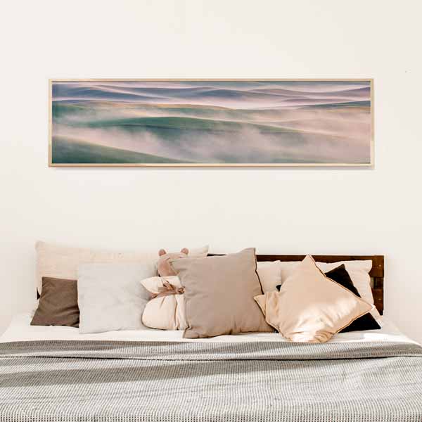 cuadro horizontal para sofá o cabecero de cama de fotografía de paisaje de montañas para salón o dormitorio - kuadro