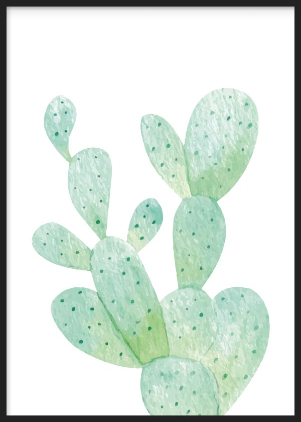 Cuadro ilustración de cactus, Posters, Prints, & Visual Artwork, Ilustración Cactus I