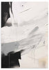 Cuadro abstracto en blanco y negro, Brochazos Artísticos VI, kuadro.es