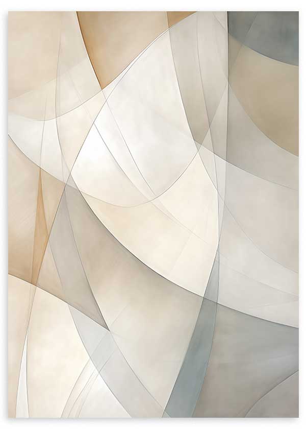 Cuadro abstracto y minimalista, Ilusión Geométrica I, kuadro.es