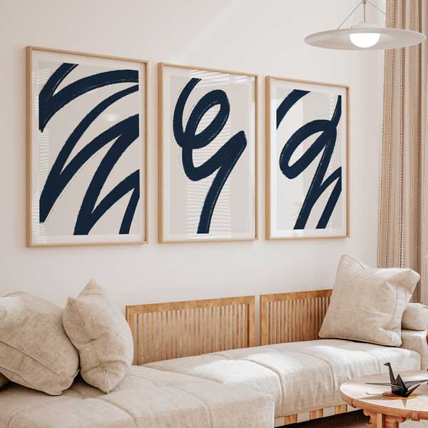 Cuadro abstracto y moderno para salón o dormitorio - kuadro –