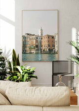decoración con cuadros, ideas - Cuadro fotográfico de Venecia (Italia). Una obra para los amantes esta ciudad. Canal de Venecia