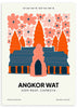 Cuadro ilustración colorida, Posters, Prints, & Visual Artwork, Angkor Wat