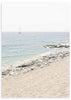 Cuadro fotográfico de playa, mar y arena. Una obra muy veraniega y fresca, ¡casi se puede oler la sal del mar!.