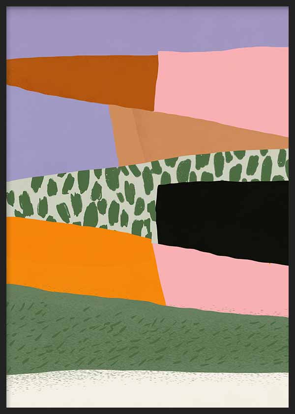 Cuadro colorido y abstracto, Posters, Prints, & Visual Artwork, Collage abstract minimalism 02
