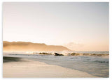 Cuadro fotográfico y horizontal de playa y olas en Costa Rica. Una obra con la que casi podrás sentir la brisa del océano.