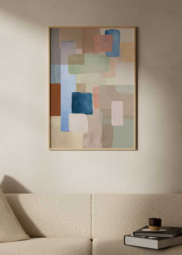 Cuadro abstracto y minimalista, Kaleidoscope-1, kuadro.es