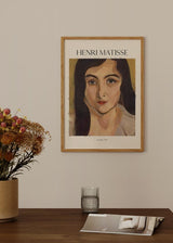 decoración con cuadros, ideas - Cuadro artístico inspirado en el cuadro de Matisse Lorette. La obra fue pintada en en 1917 con el estilo innovador y colorido de Henri Matisse.