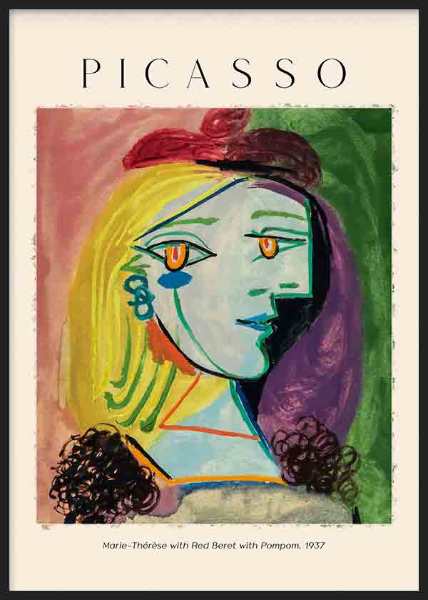 Cuadro artístico inspirado en el cuadro de Picasso donde retrata a su amante y musa, Marie-Thérèse Walter.