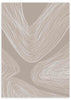 Cuadro abstraco y minimalista de trazos blancos y sobre fondo beige. Una obra sencilla y elegante que combinará muy bien en espacios nórdicos.