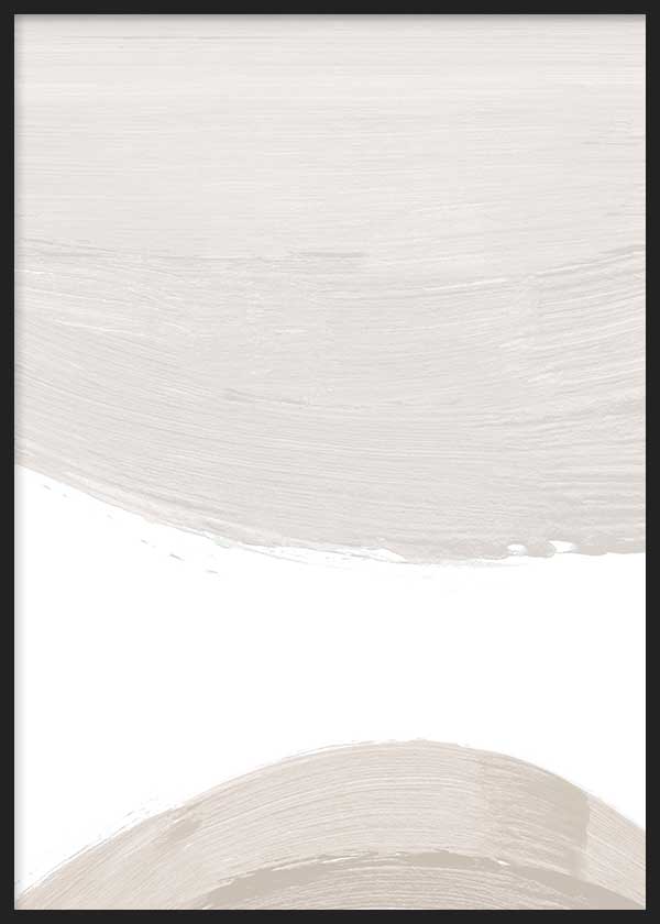 Cuadro minimalista y abstracto en tonos blanco y gris. Ideal para ambientes modernos, salones y salas de estar