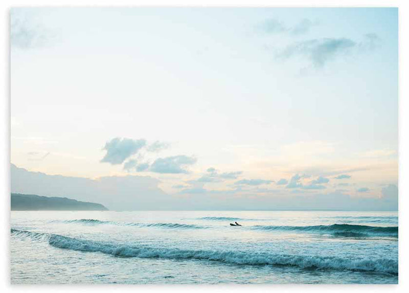 Cuadro fotográfico y horizontal de playa y olas. Una obra con la que casi podrás sentir la brisa del océano.