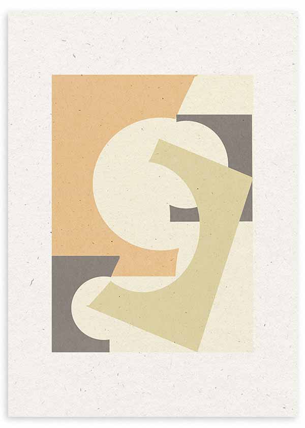 Cuadro geométrico y minimalista, Paper Collage No.1, kuadro.es