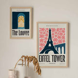 Cuadro de la Torre Eiffel, ilustración colorida. Una obra que te hará viajar a París para ver su mayor icono
