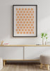 Decoración con cuadros, ideas -  cuadro para cocina de panel de abejas naranja y blanco. Lámina decorativa.