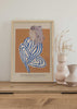 decoración con cuadros, ideas - lámina decorativa de ilustración abstracta de dibujo artístico de mujer - kuadro
