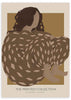 lámina decorativa de ilustración abstracta de mujer, dibujo artístico - kuadro