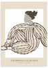 lámina decorativa de ilustración abstracta de dibujo artístico de mujer - kuadro