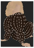 lámina decortiva de ilustración abstracta de dibujo artístico femenino (mujer) - kuadro