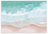 lámina decorativa horizontal de mar, olas y playa - kuadro
