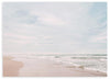 lámina decorativa de playa y cielo azul, mar - kuadro