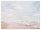 lámina decorativa de playa y cielo azul, mar - kuadro
