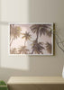decoración con cuadros, ideas - lámina decorativa horizontal de fotografía de palmeras tropicales - kuadro