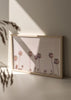 decoración con cuadros, ideas - lámina decorativa horizontal de paisaje con palmeras y cielo rosado - kuadro