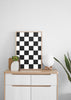 Decoración con cuadros, ideas -  lámina decorativa tablero de ajedrez en blanco y negro