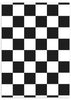 lámina decorativa tablero de ajedrez en blanco y negro