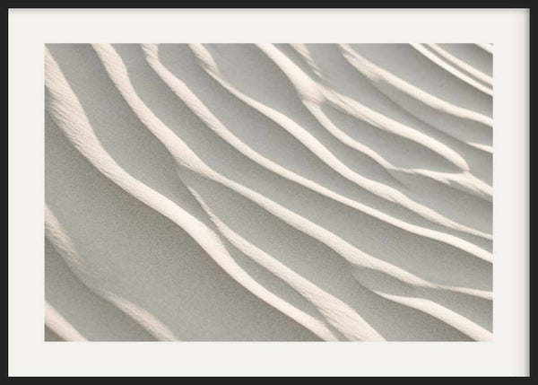 cuadro para lámina decorativa fotográfica de arena de desierto o playa blanca