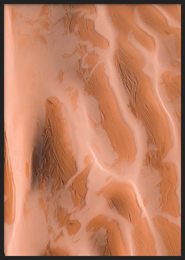 cuadro para lámina decorativa fotografía del desierto y dunas en color marrón rojizo