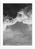 lámina decorativa para cuadro de foto de mar y olas en blanco y negro