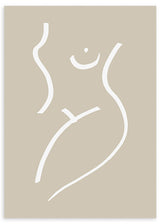 lámina decorativa de ilustración artístia de mujer - kuadro