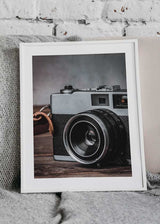Decoración con cuadros, ideas -  Cuadro de foto de cámara vintage