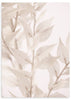 lámina decorativa de estilo nórdico con flores en colores beige - kuadro