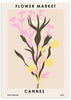 lámina decorativa de ilustración colorida y floral - kuadro