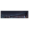 cuadro horizontal fotográfico del puente de Brooklyn iluminado en la noche - kuadro