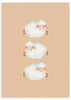 lámina decorativa infantil de ilustración de tres ovejas