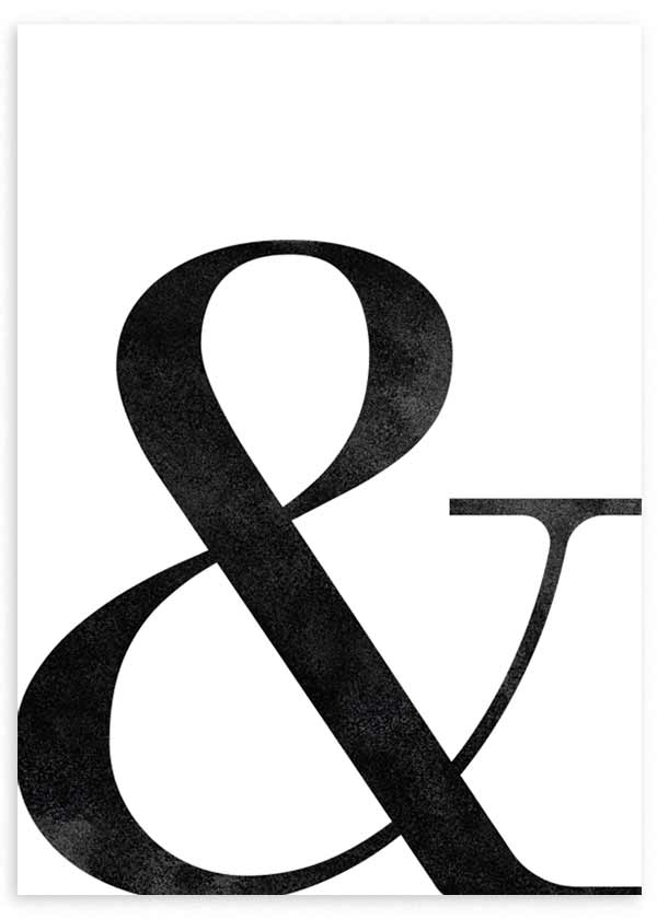 cuadro minimalista y en blanco y negro. Marco negro