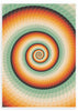 cuadro degradado hipnótico multicolor en forma de espiral. Lámina decorativa.