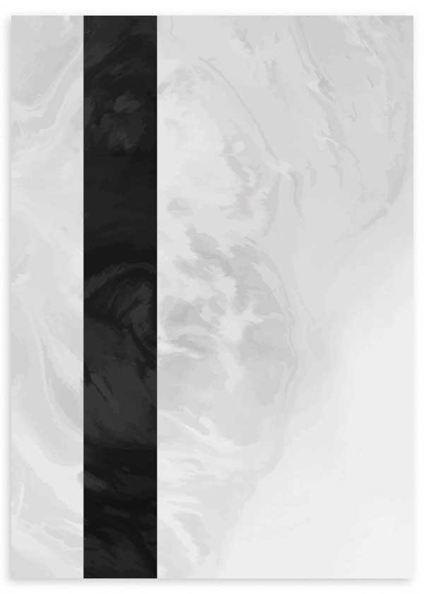 cuadro efecto óleo digital en blanco y negro. Ondas y texturas abstractas. Lámina decorativa.