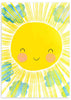 lámina decorativa infantil de ilustración de sol colorida - kuadro