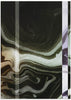 cuadro efecto óleo digital con tonos oscuros. Ondas y texturas abstractas. Lámina decorativa.