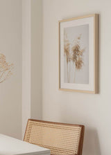 decoración con cuadros, ideas - lámina decorativa de fotografía de pampas secas con tonos beiges y nórdico - kuadro