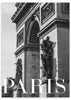 lámina decorativa fotográfica en blanco y negro del puente de saint denís, París - kuadro
