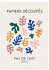 Lámina decorativa para cuadro abstracto en tonos coloridos inspirado en el pintor Matisse