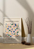 Decoración con cuadros, ideas -  cuadro abstracto en tonos coloridos inspirado en el pintor Matisse